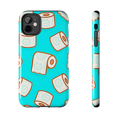Funda resistente para teléfono con estampado de papel higiénico kawaii | Estética