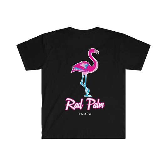 Rad Palm Flamingo Unisex Softstyle T-Shirt