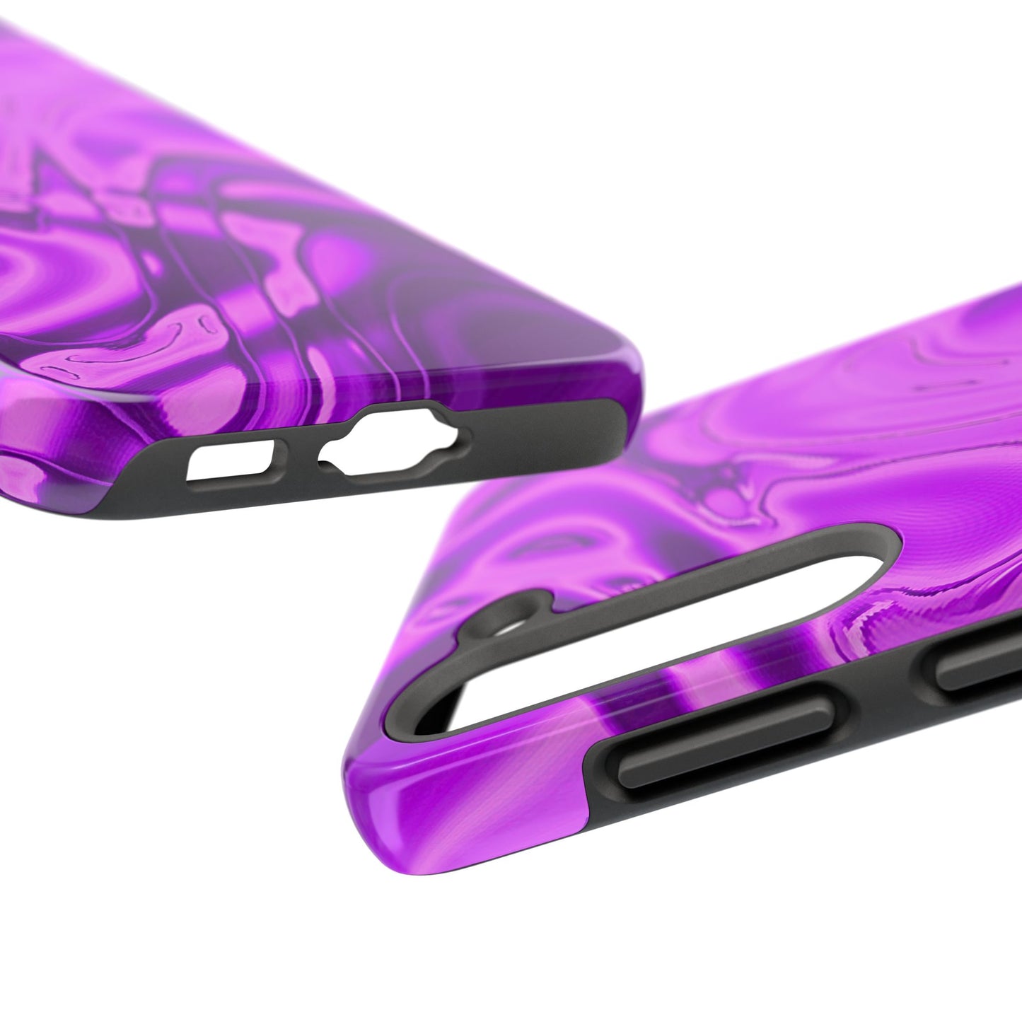 Liquid Metal Purple Tough Phone Case | Aesthetic