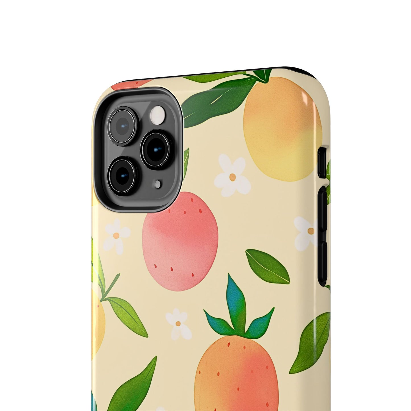 Mango Orange Fruit Pattern Tough Phone Case | Aesthetic