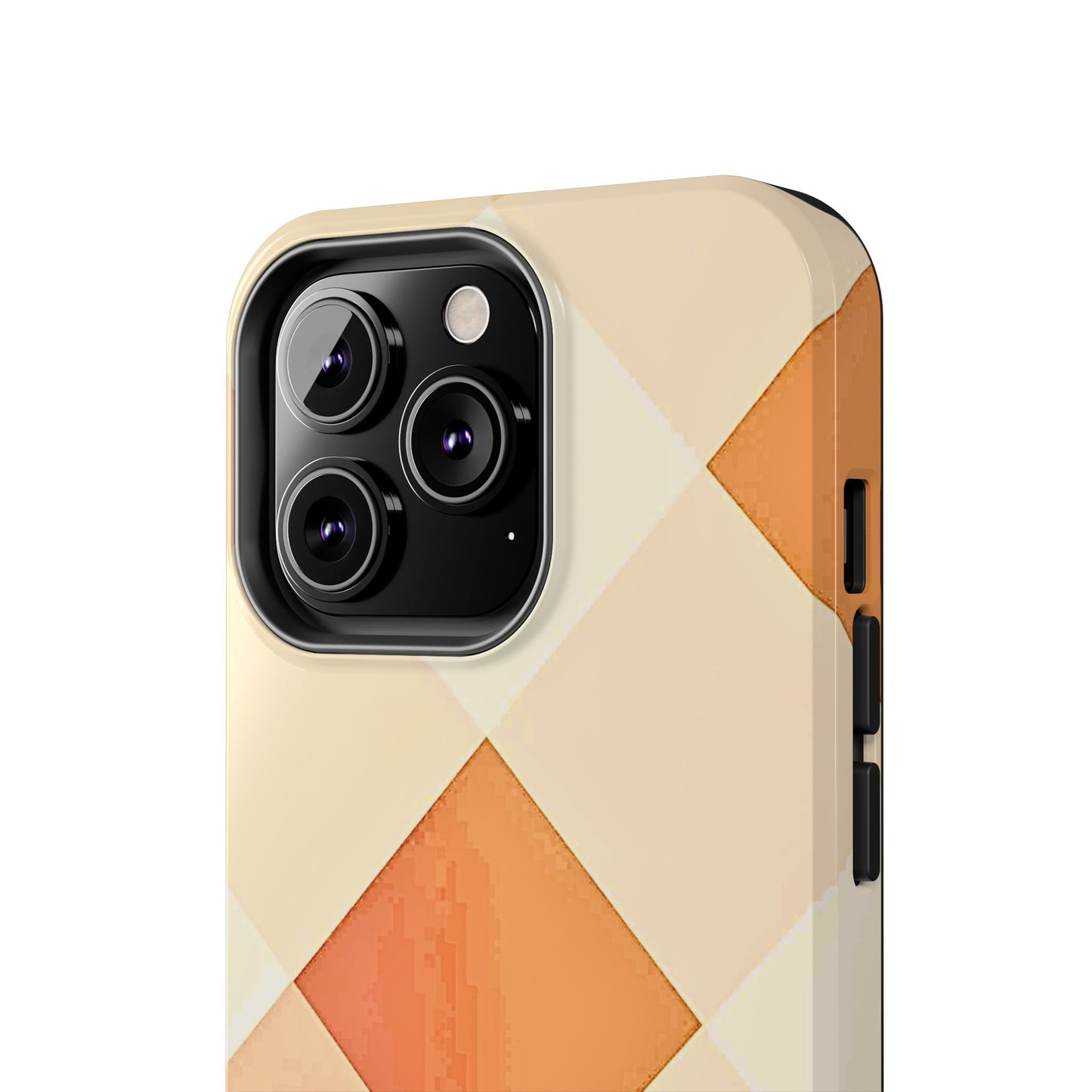 Pastel Minimalist Two-Tone Checkerboard Tough Phone Case | Aesthetic