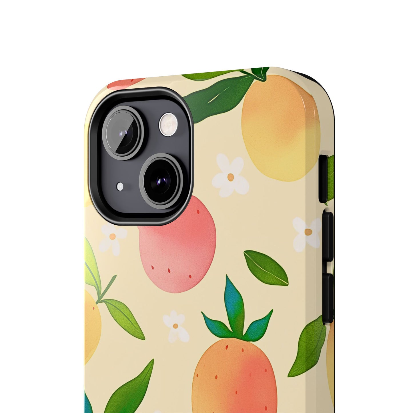Mango Orange Fruit Pattern Tough Phone Case | Aesthetic