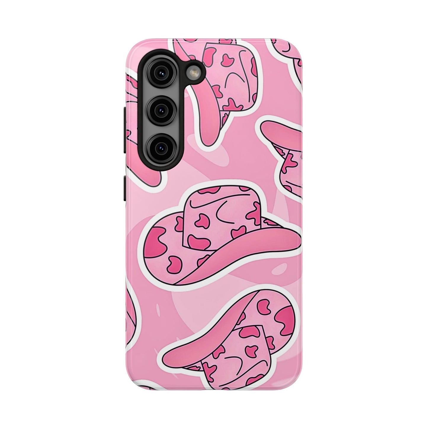 Pink Cowboy Hat Preppy Tough Phone Case | Aesthetic