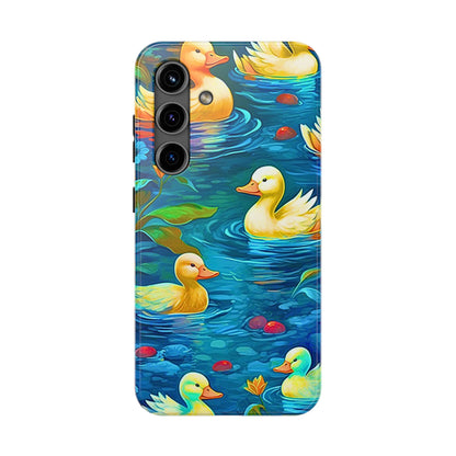 Ducks in the Pond Pattern Style Tough Phone Case | Animals