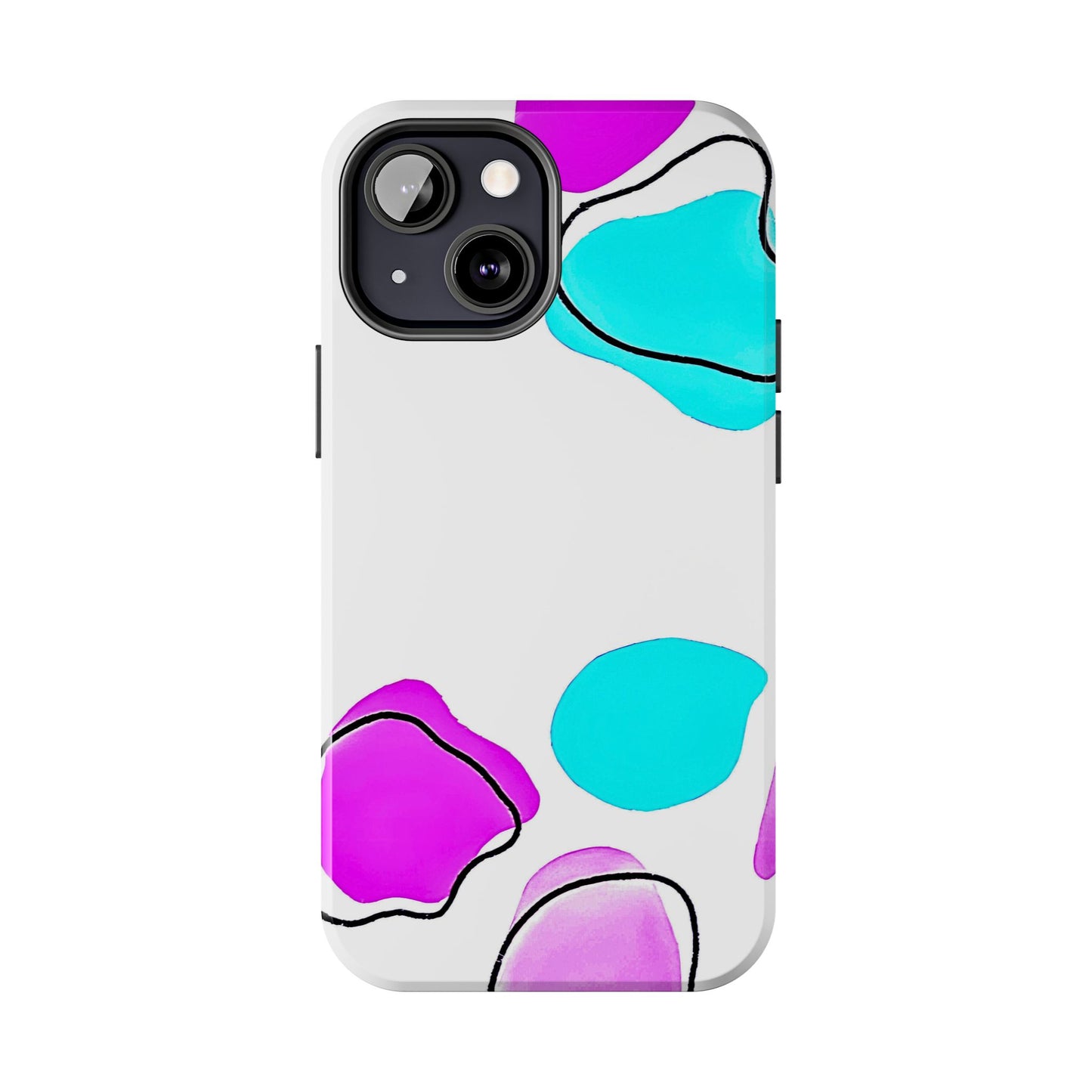 Abstract Shapes Preppy Pastel Style (Version 2) Tough Phone Case | Aesthetic