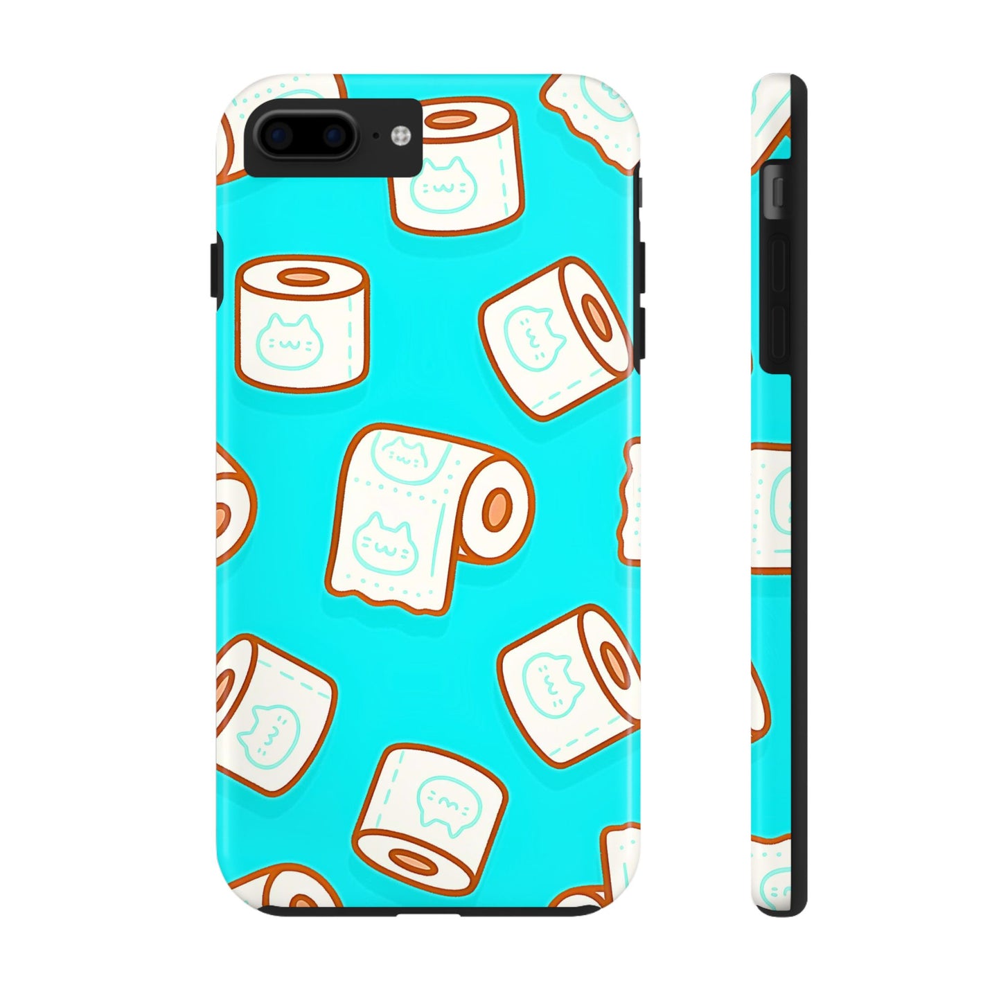 Funda resistente para teléfono con estampado de papel higiénico kawaii | Estética