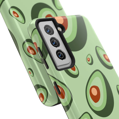 Trendy Avocado Pattern Green Aesthetic Minimal Fruit Phone Case | Food