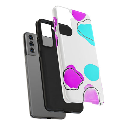 Abstract Shapes Preppy Pastel Style (Version 2) Tough Phone Case | Aesthetic