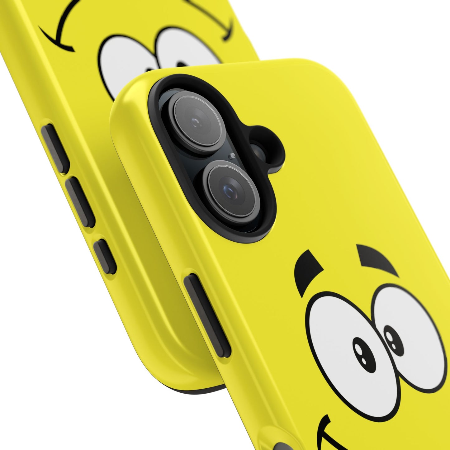 Smiley Happy Face Yellow Minimalist Cartoon Tough Phone Case | Funny