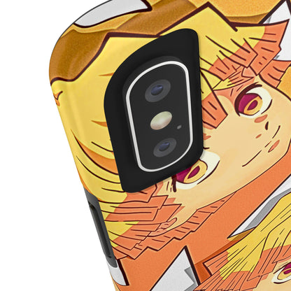 Zenitsu Agatsuma Haori Head Pattern Tough Phone Case | Anime - Demon Slayer