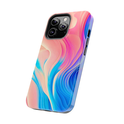 Abstract Pastel Waves Tough Phone Case | Aesthetic