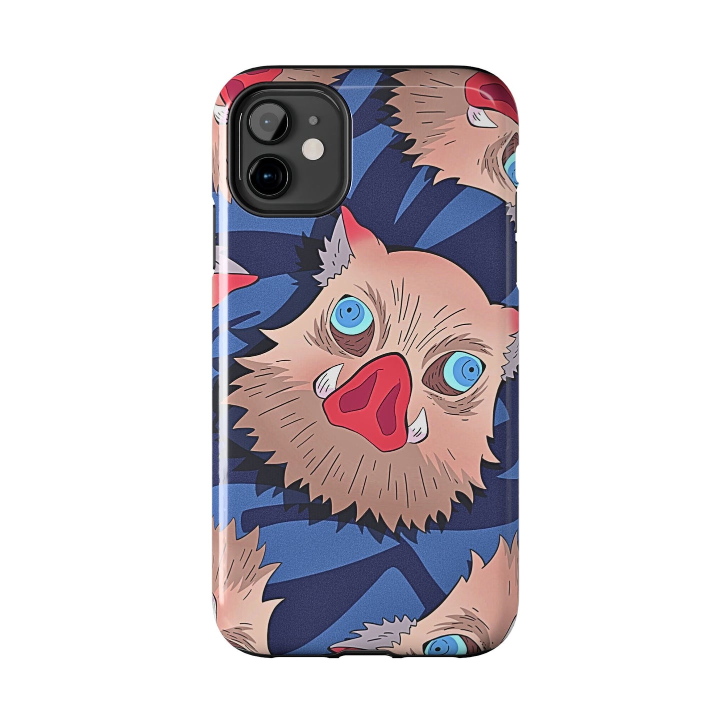 Inosuke Hashibira Head Pattern Tough Phone Case | Anime - Demon Slayer