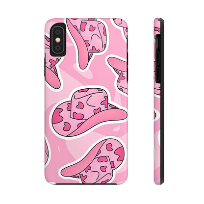 Pink Cowboy Hat Preppy Tough Phone Case | Aesthetic