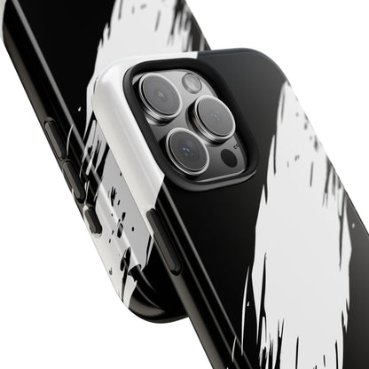 Funda/cubierta resistente para teléfono con rayas diagonales en blanco roto | Estética