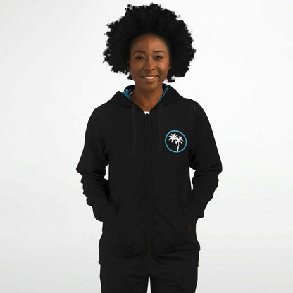 Rad Palm Icon Party Like A Flock Star Zip Up Hoodie