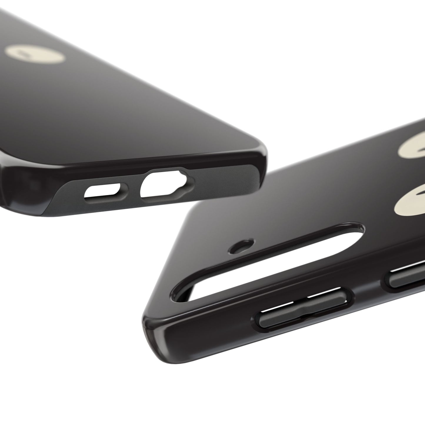 Adorable Black Cat Face and Eyes Minimal Tough Phone Case | Animals