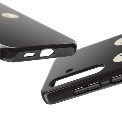 Adorable Black Cat Face and Eyes Minimal Tough Phone Case | Animals