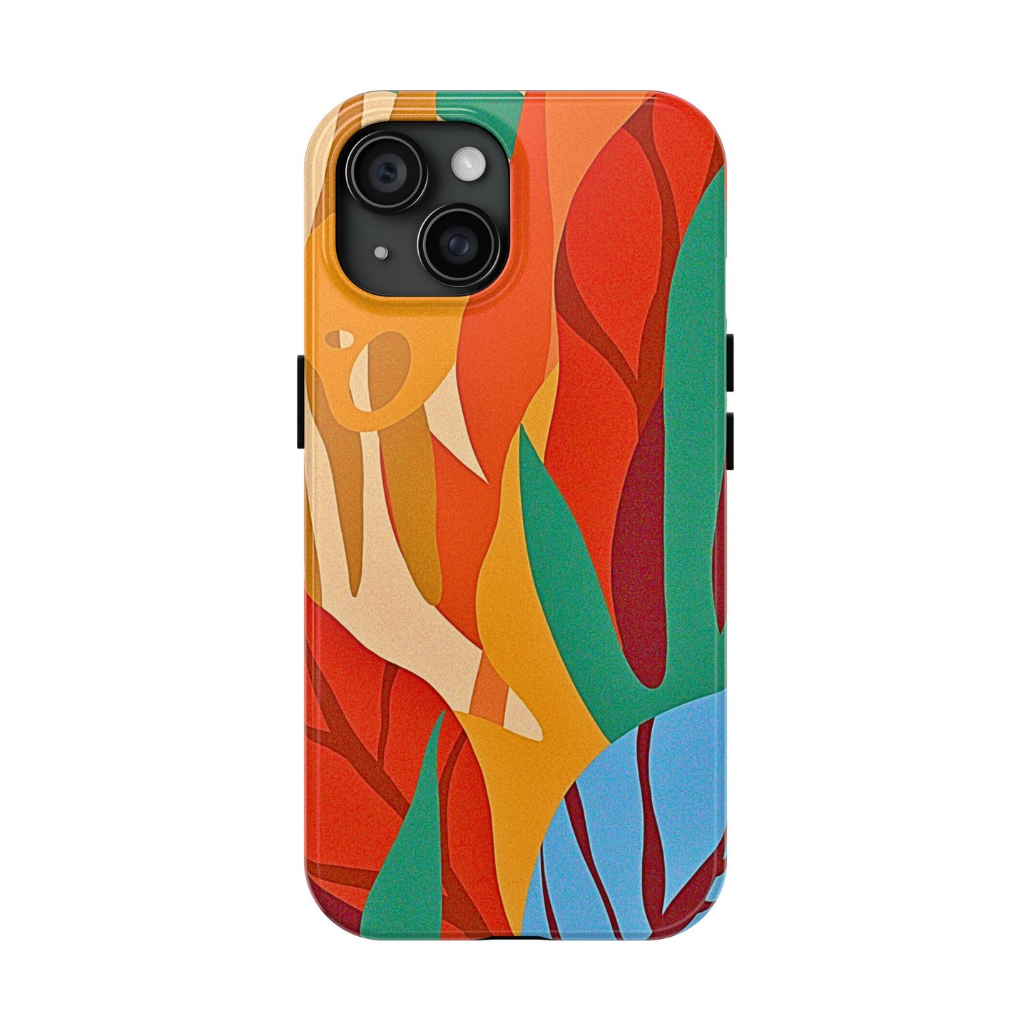 Abstract Autumn Leaves Tough Phone Case | Aesthetic