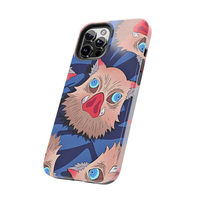 Inosuke Hashibira Head Pattern Tough Phone Case | Anime - Demon Slayer