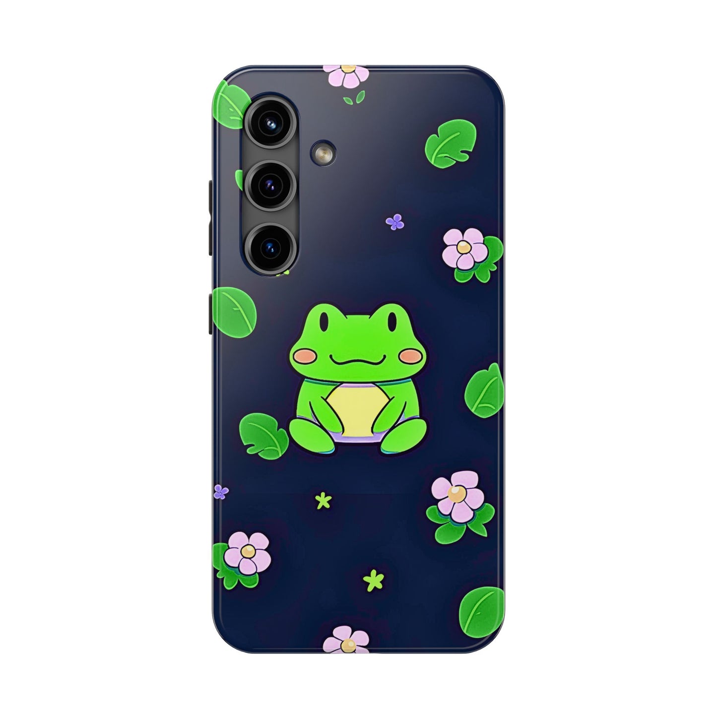 Adorable Froggy Black Tough Phone Case | Animals