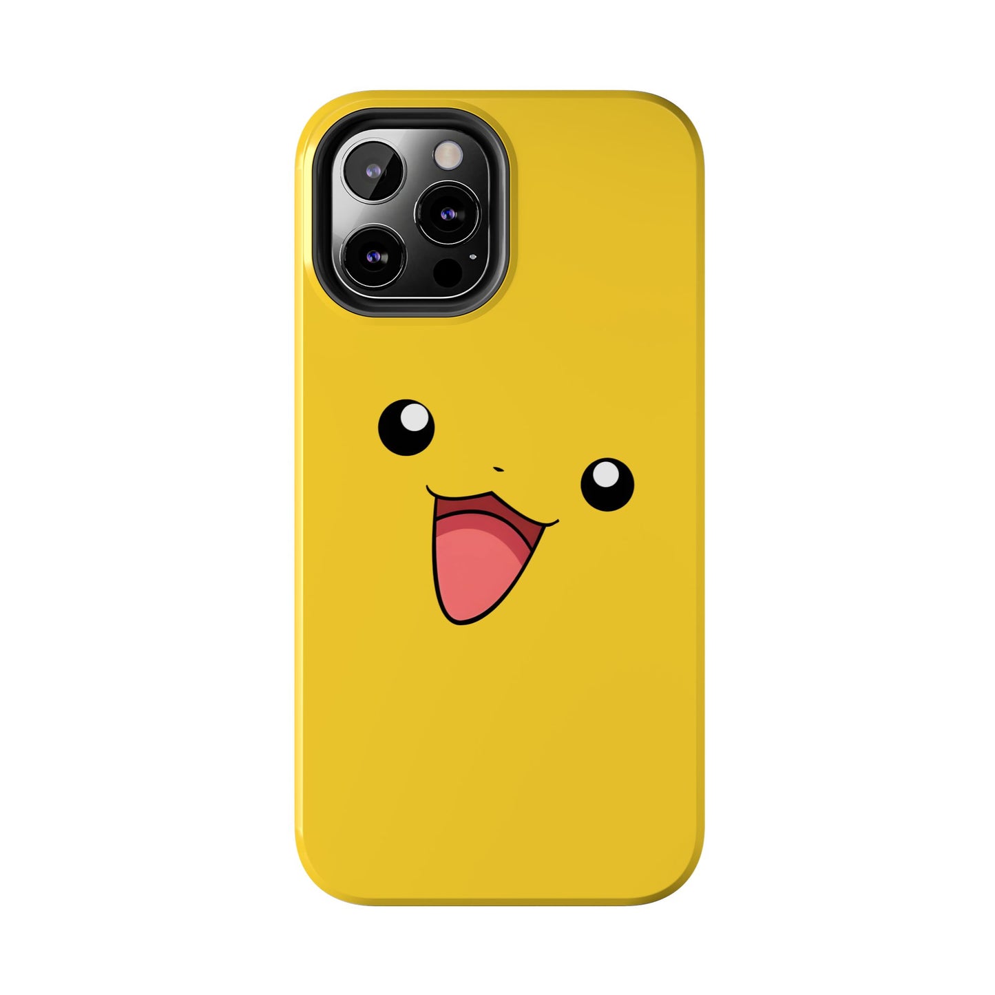 Electric Mouse Yellow Happy Face Minimal Design Tough Phone Case | Anime