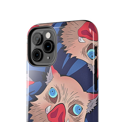Inosuke Hashibira Head Pattern Tough Phone Case | Anime - Demon Slayer