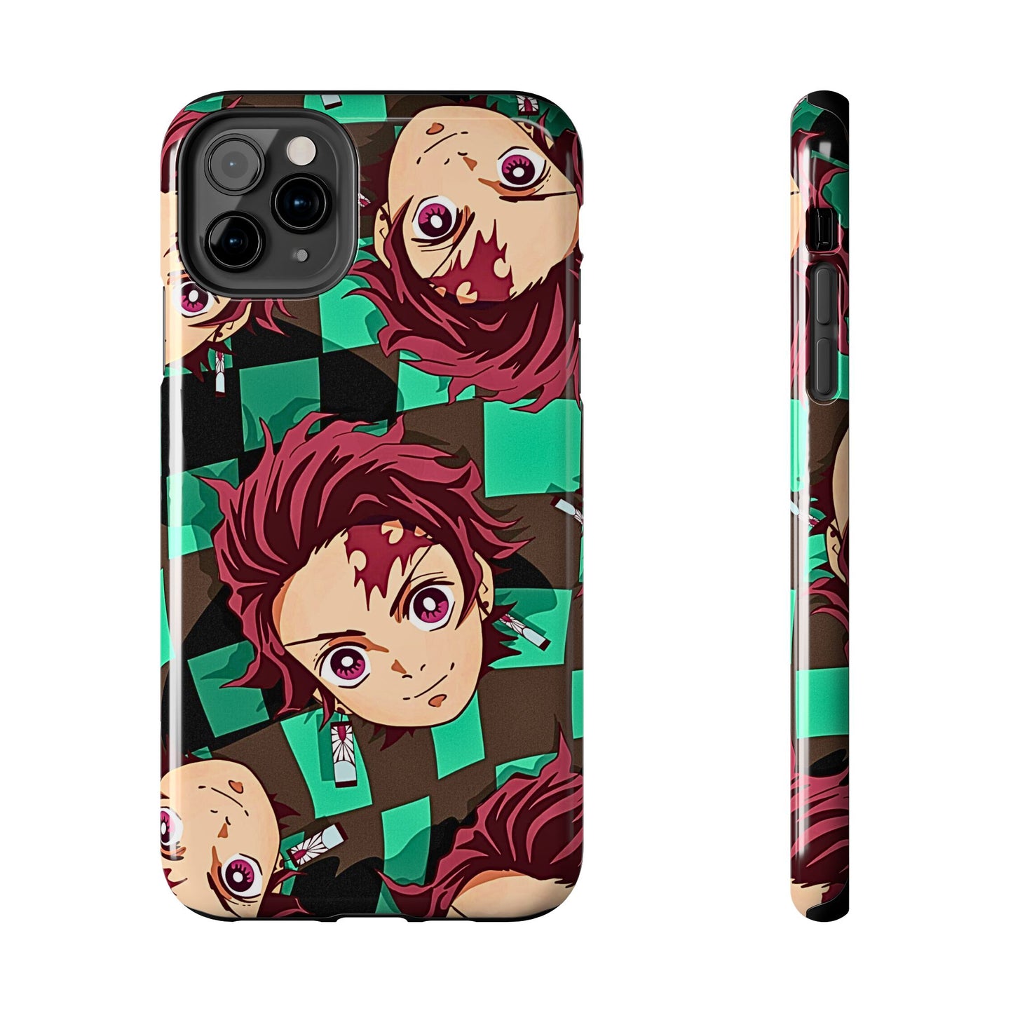 Tanjiro Kamado Head Pattern Tough Phone Case | Anime - Demon Slayer