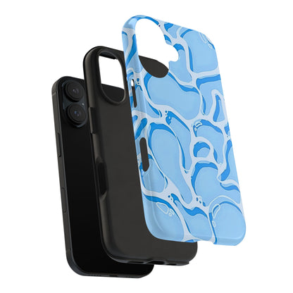 Funda resistente para teléfono con estampado de agua de piscina | Estética