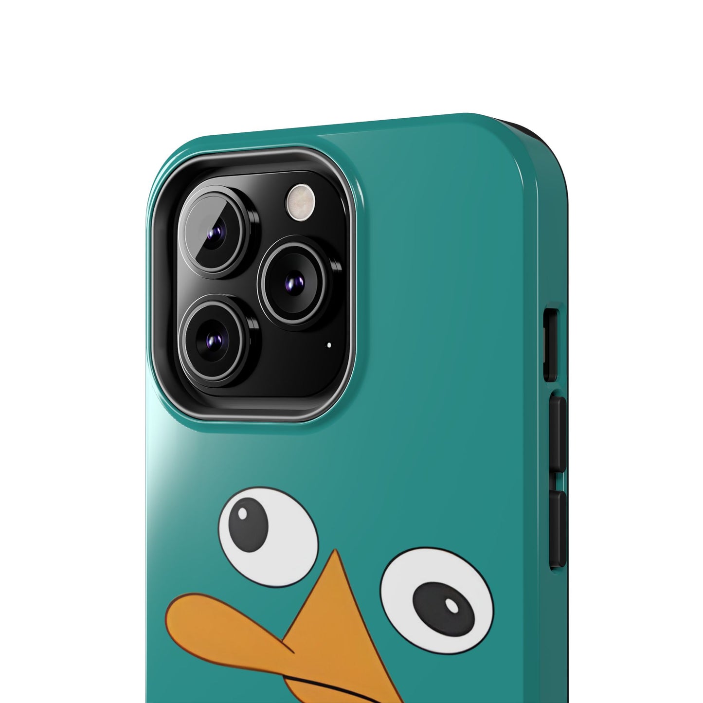 Phineas and Ferb Perry Platypus Eyes Teal Expression Tough Phone Case | Cartoon