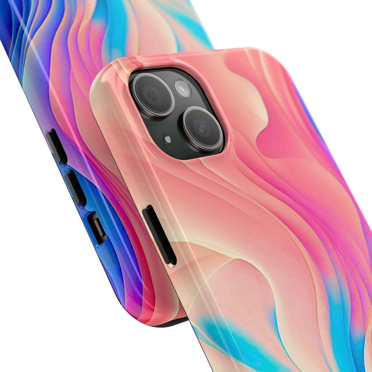 Abstract Pastel Waves Tough Phone Case | Aesthetic