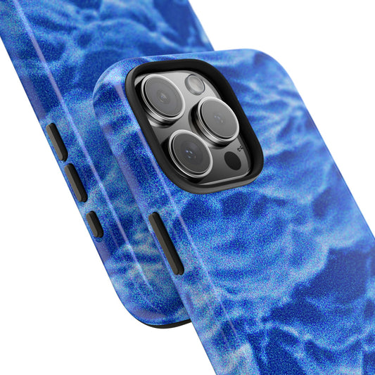 Blurred Ocean Waves Dark Blue Tough Phone Case | Aesthetic
