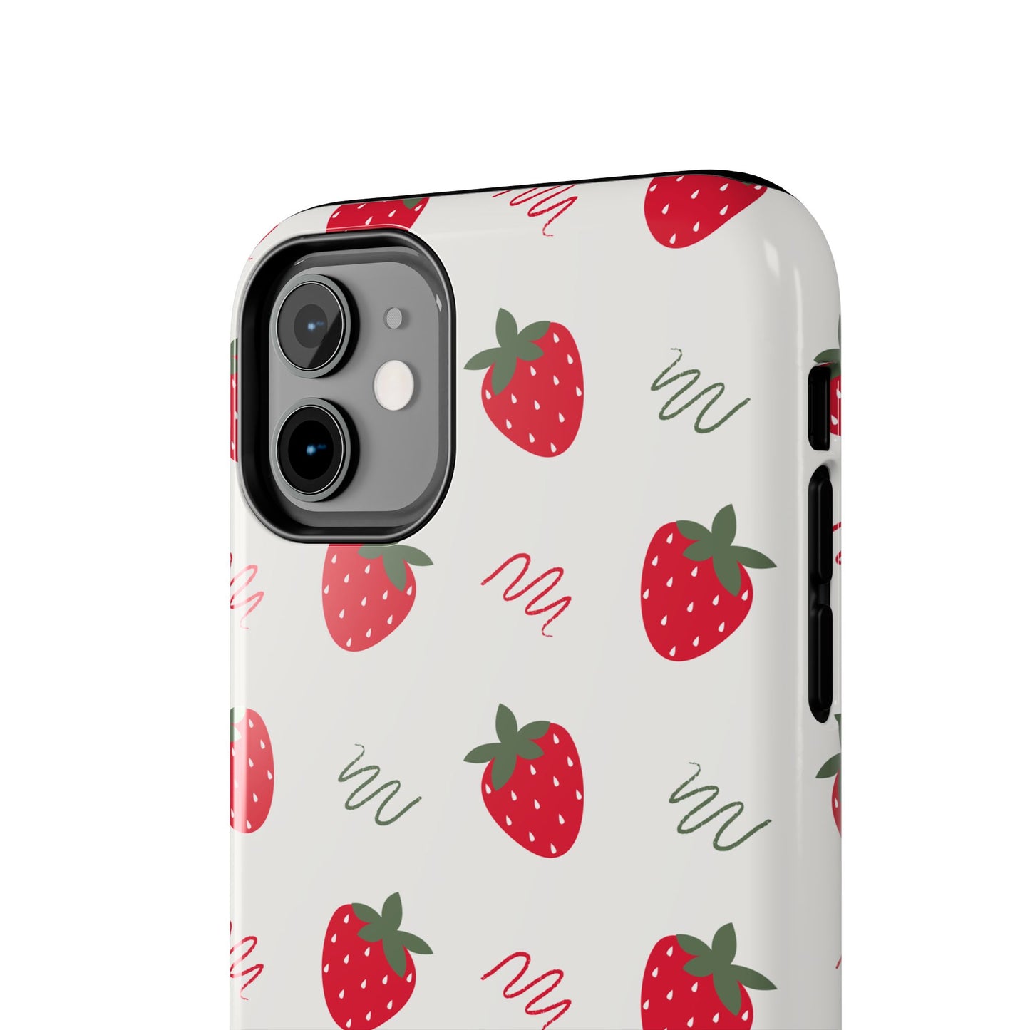 Strawberry Doodle Delight Tough Phone Case | Food
