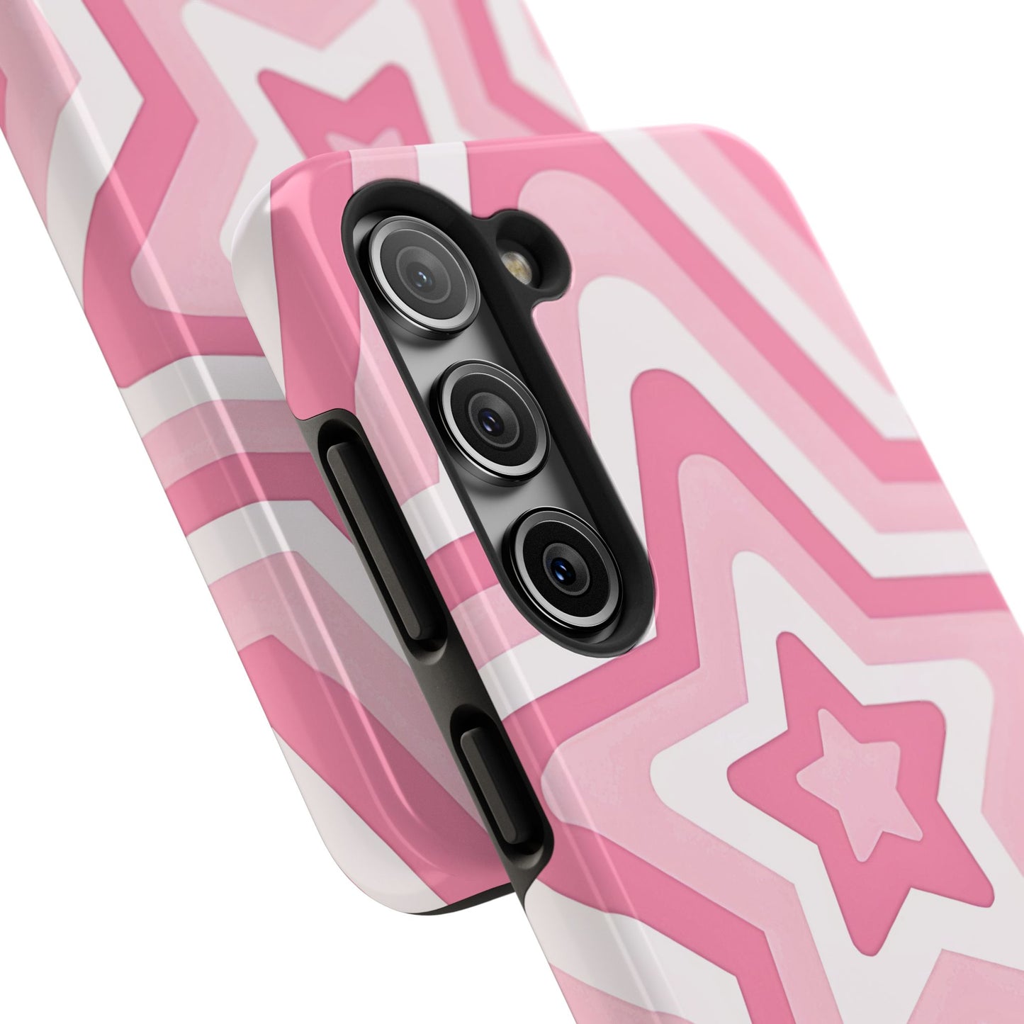 Pink Preppy Star Pattern Style Tough Phone Case | Aesthetic