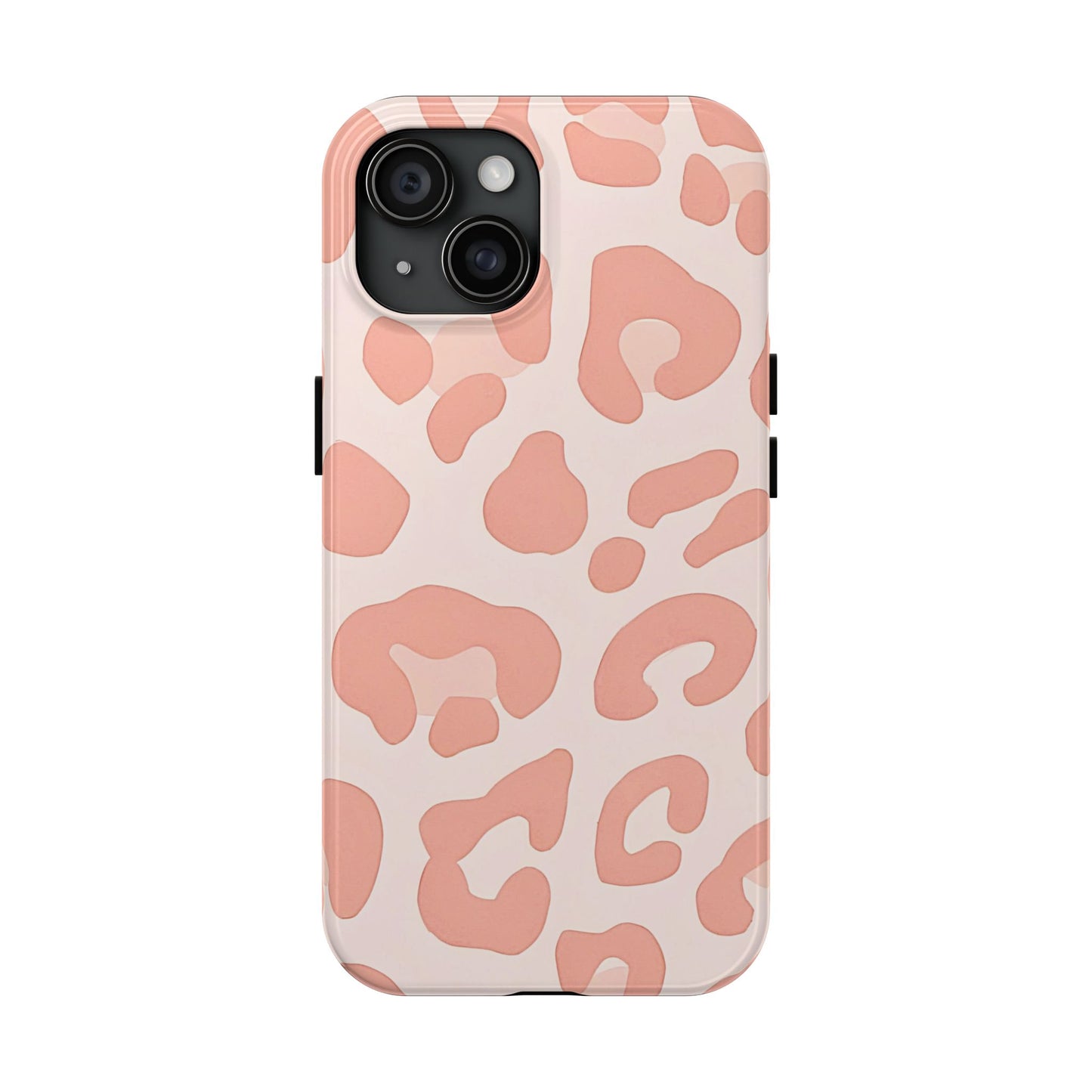 Funda resistente para teléfono con estampado de leopardo rosa preppy | Estética