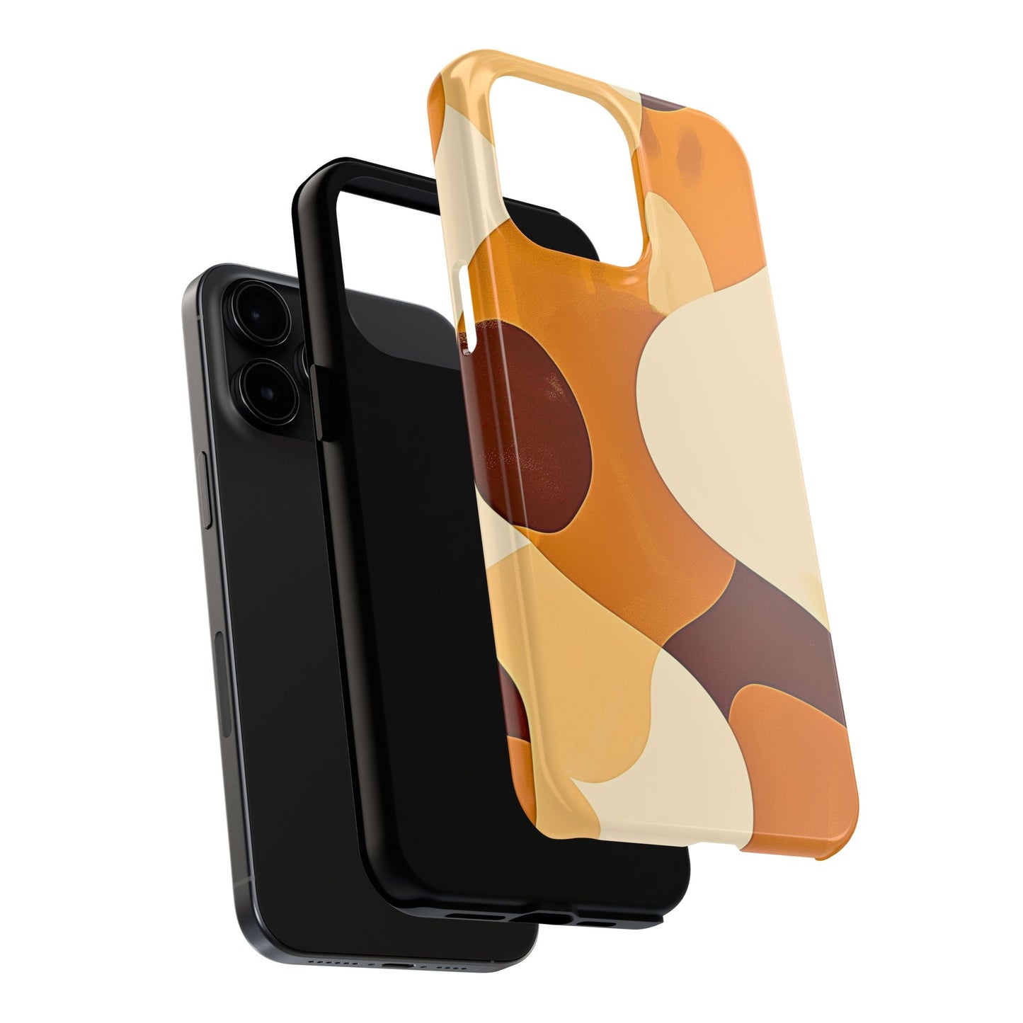 Funda/Cubierta resistente para teléfono con diseño en beige y marrón Earth Harmony | Estética
