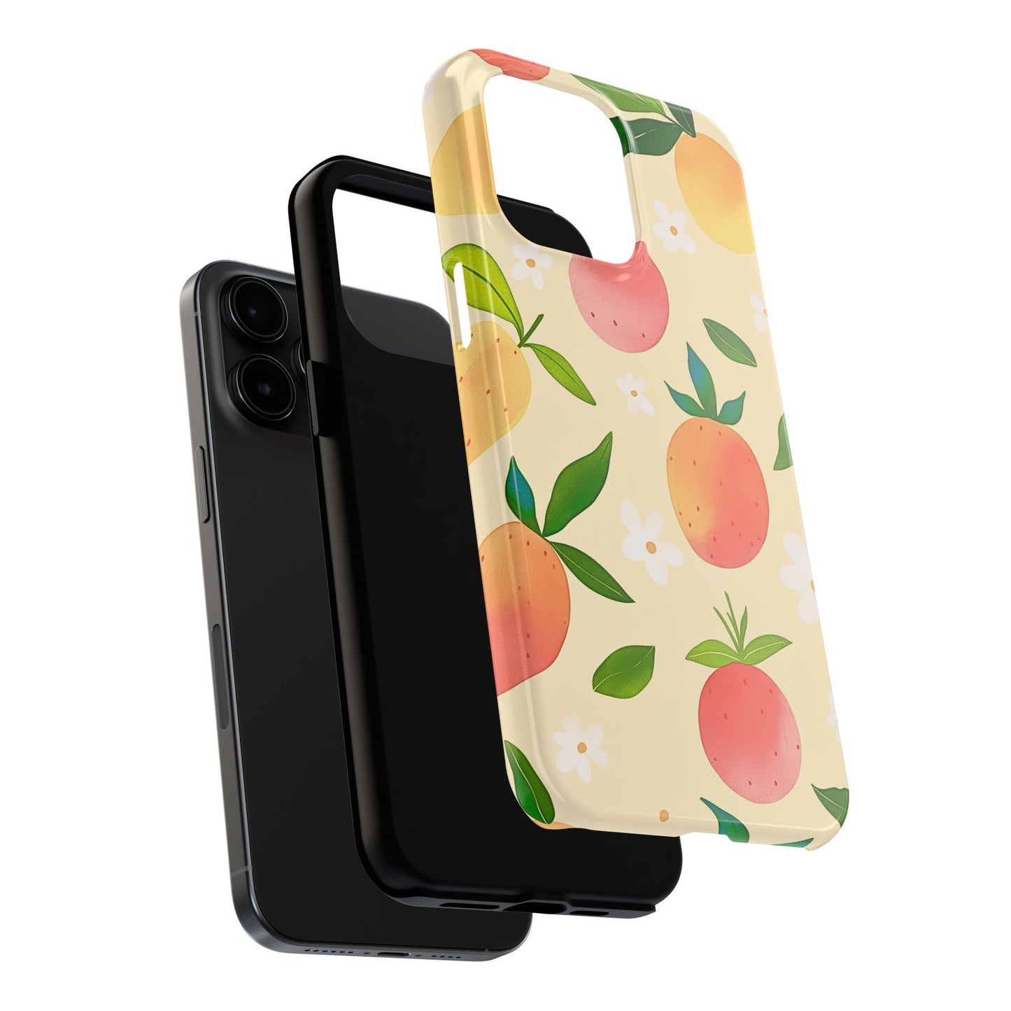Mango Orange Fruit Pattern Tough Phone Case | Aesthetic