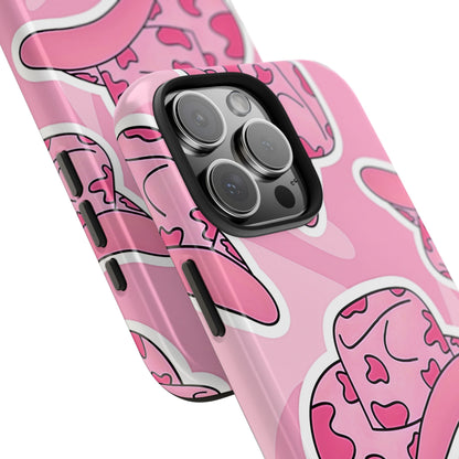 Pink Cowboy Hat Preppy Tough Phone Case | Aesthetic