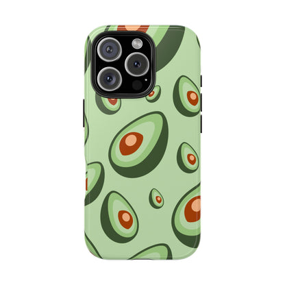 Trendy Avocado Pattern Green Aesthetic Minimal Fruit Phone Case | Food