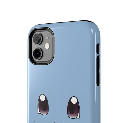 Blue Turtle Simple Blue Smile Tough Phone Case | Anime