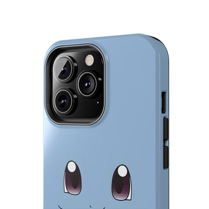 Blue Turtle Simple Blue Smile Tough Phone Case | Anime