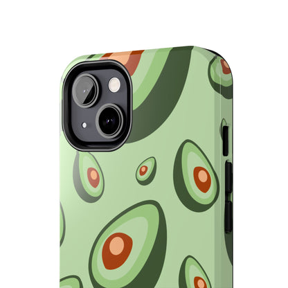 Trendy Avocado Pattern Green Aesthetic Minimal Fruit Phone Case | Food