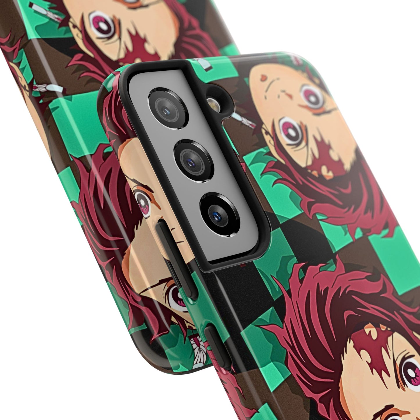 Tanjiro Kamado Head Pattern Tough Phone Case | Anime - Demon Slayer