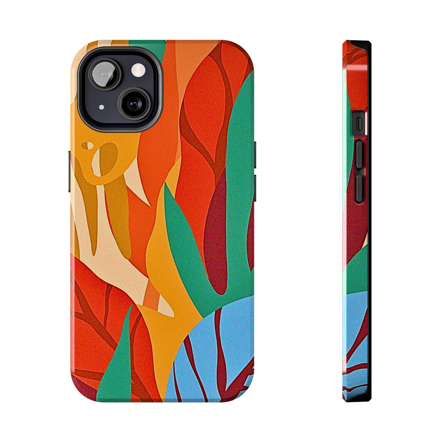 Abstract Autumn Leaves Tough Phone Case | Aesthetic
