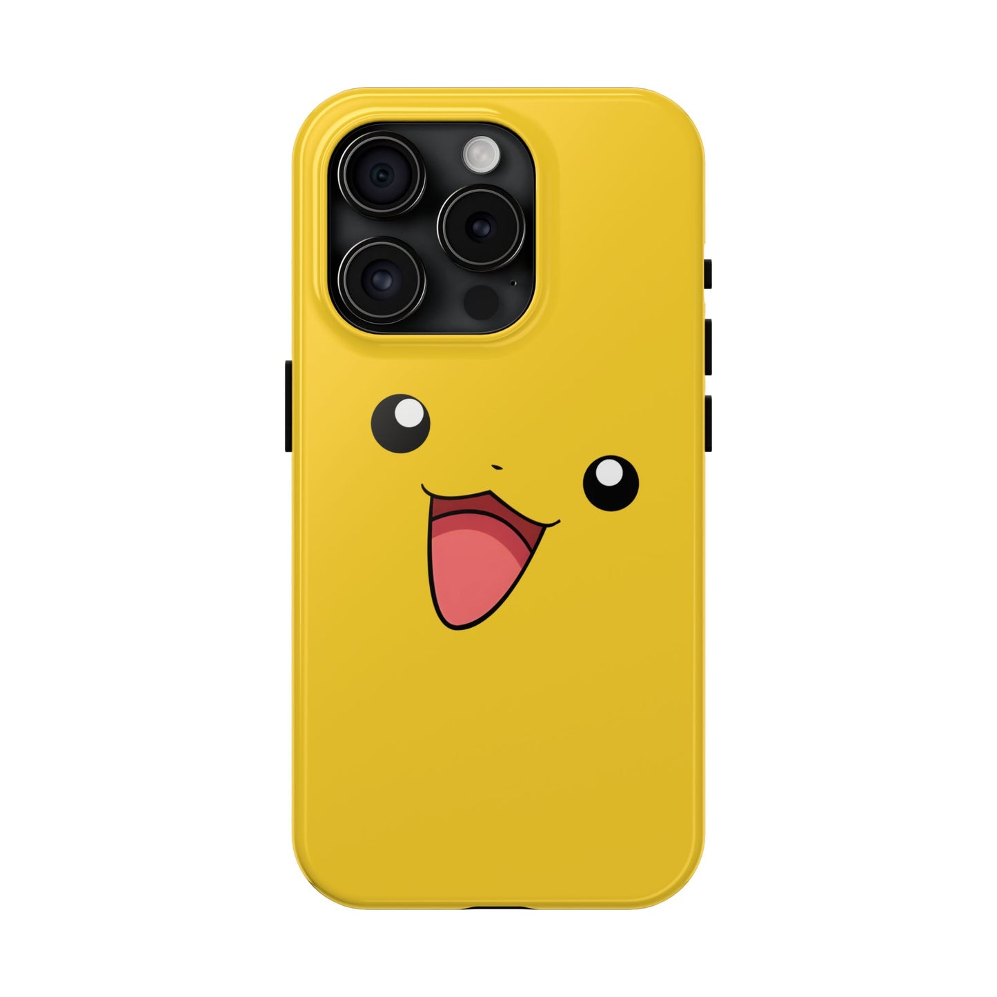 Electric Mouse Yellow Happy Face Minimal Design Tough Phone Case | Anime