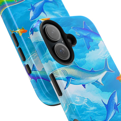 Sharks in the Sky Pattern Style Tough Phone Case | Animals