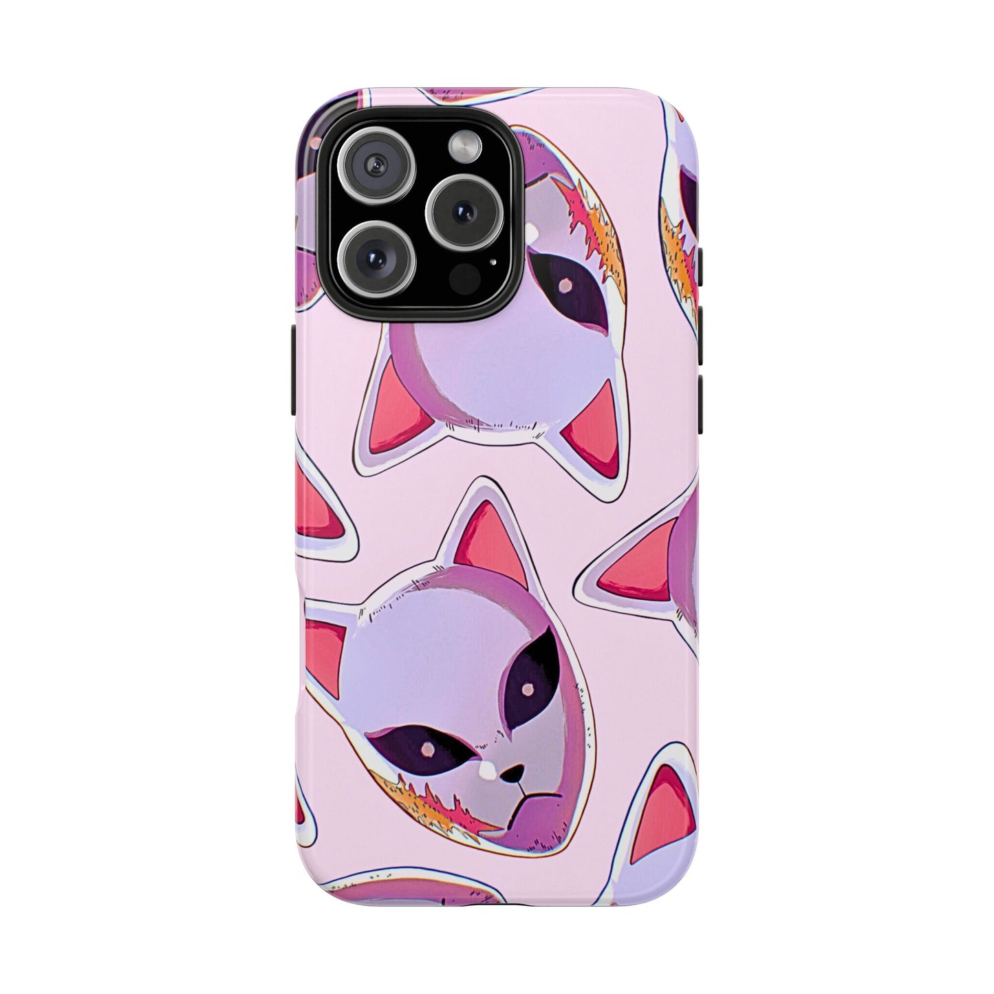 Sabito Fox Mask Pattern Tough Phone Case | Anime - Demon Slayer