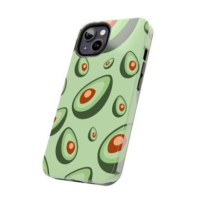 Trendy Avocado Pattern Green Aesthetic Minimal Fruit Phone Case | Food