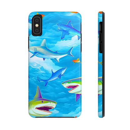 Sharks in the Sky Pattern Style Tough Phone Case | Animals