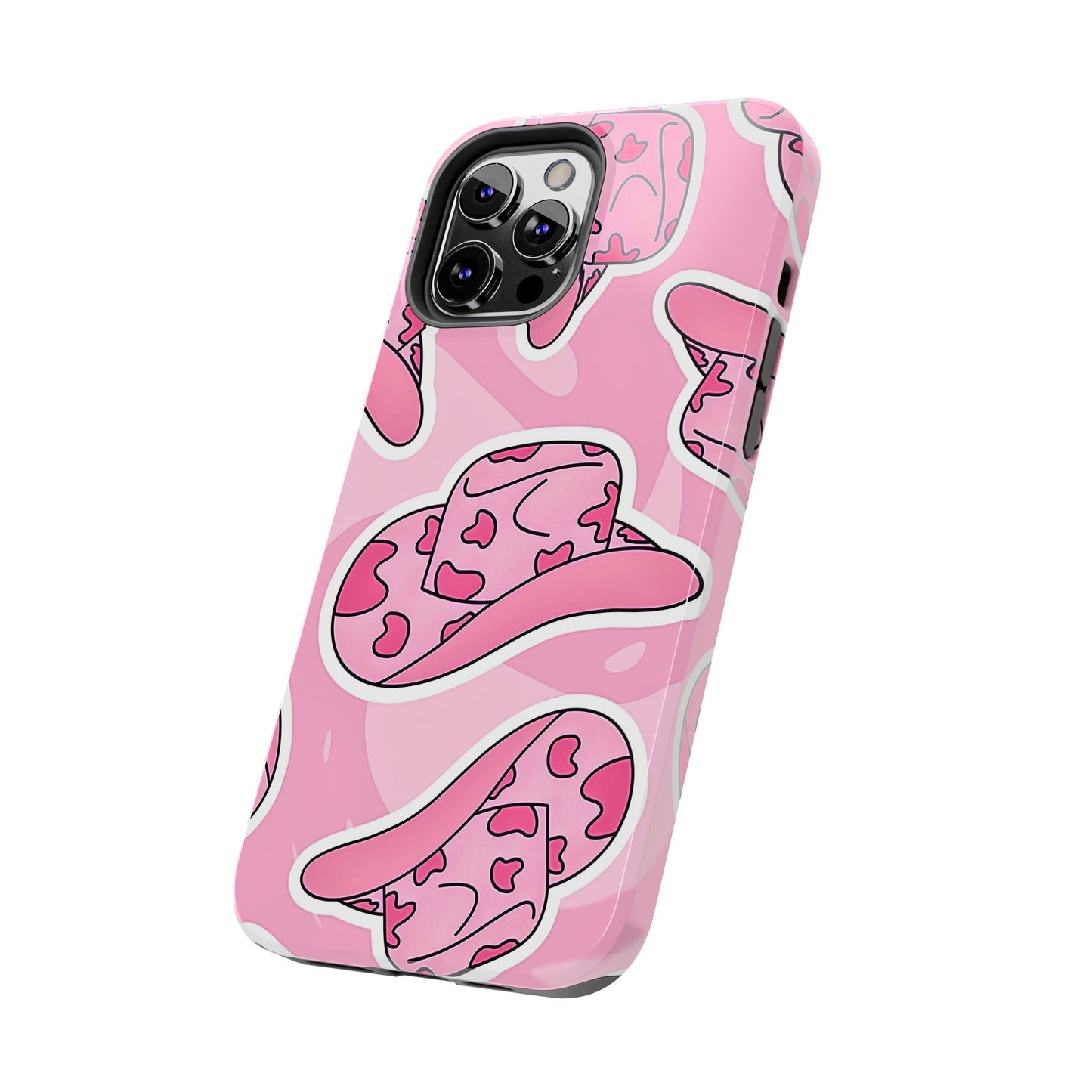 Pink Cowboy Hat Preppy Tough Phone Case | Aesthetic