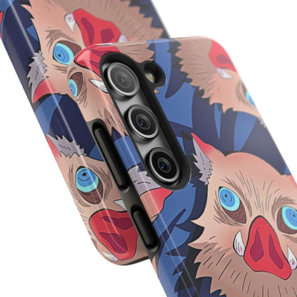 Inosuke Hashibira Head Pattern Tough Phone Case | Anime - Demon Slayer